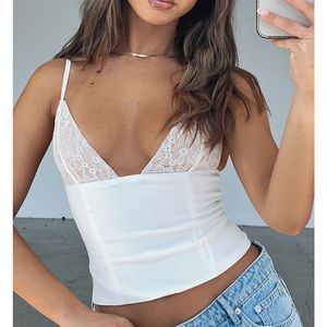 NWT White Fox Boutique Bustier